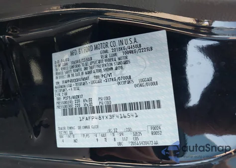 2003 Ford Mustang 10Th Anniversary Package/Cobra from USA, damaged, VIN 1FAFP48YX3F416541